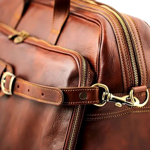 Oxford Large Leather Trolley – Handmade Italian Craftsmanship