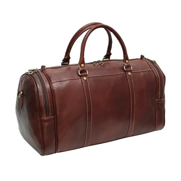 Firenze Leather Travel Duffle Bag – Tuscan Craftsmanship for the Modern Explorer
