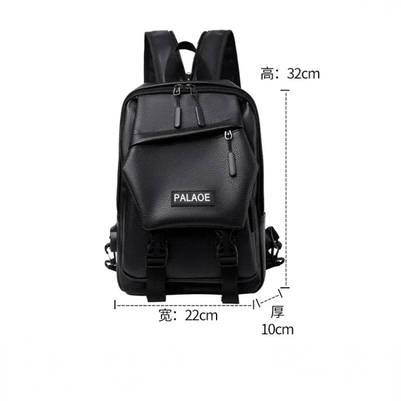 Men’s Mini Multifunctional Backpack – Compact, Stylish, with USB Port for School and Travel 2025