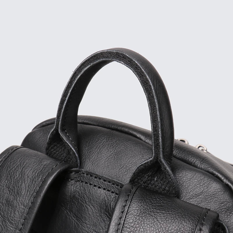 LeathFocus Men’s Vintage Leather Backpack – Classic, Handmade, for School and Leisure