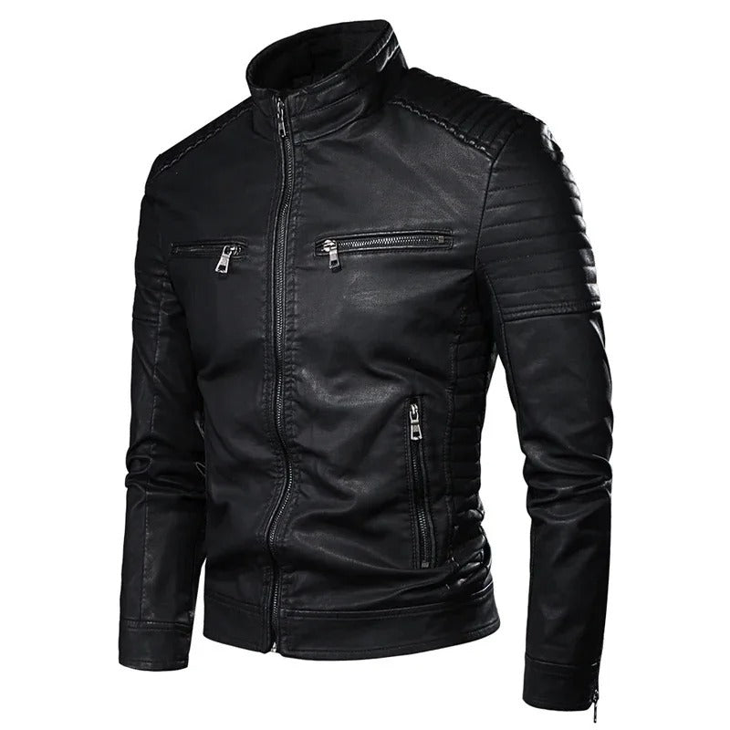 Men’s Vintage Genuine Leather Jacket – Premium Men | Classic Elegance & Tailored Details