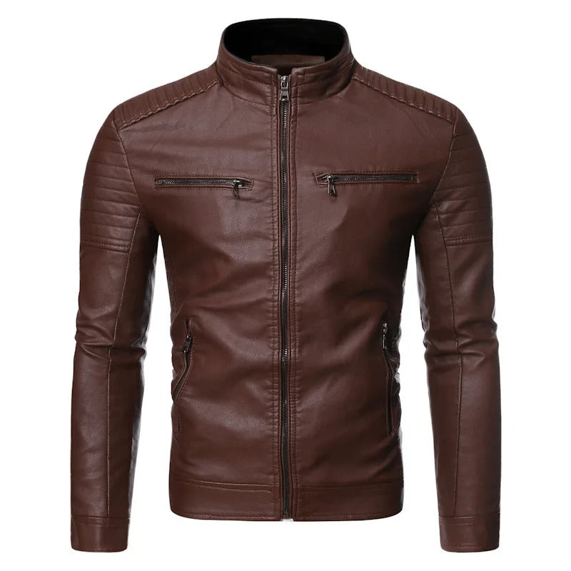 Men’s Vintage Genuine Leather Jacket – Premium Men | Classic Elegance & Tailored Details