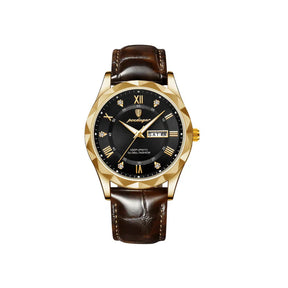 Siena Leather Strap Watch – Classic Elegance and Artisan Quality