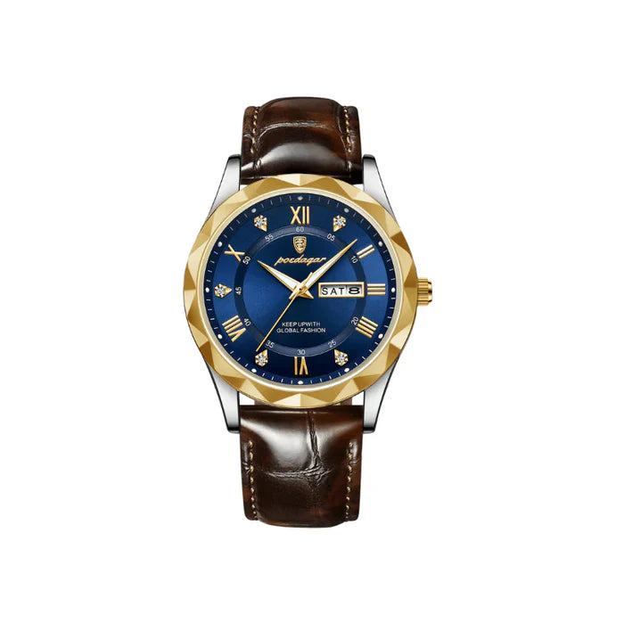 Siena Leather Strap Watch – Classic Elegance and Artisan Quality