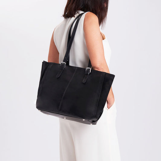 Demeter Leather Bag Black