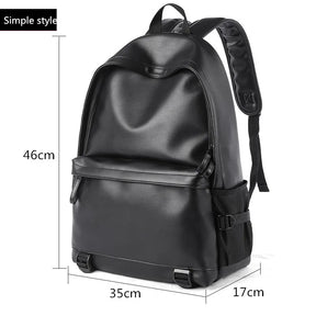 High-Quality Leather Men’s Backpack for 15.6" Laptop – Stylish and Durable for School and Leisure