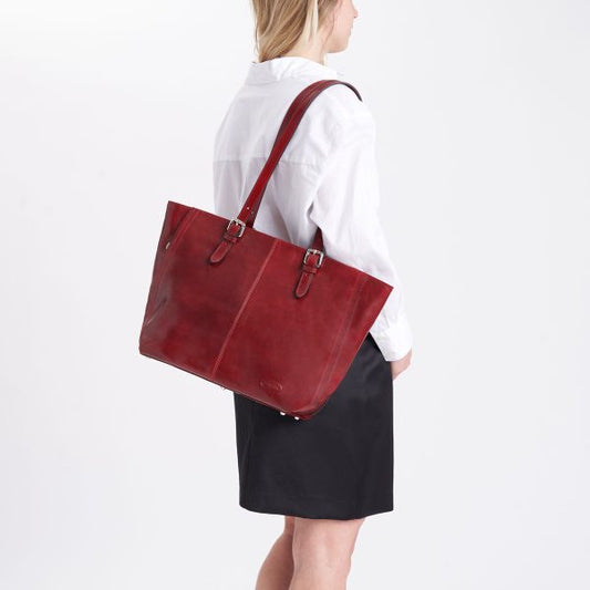 Demeter Leather Bag Red