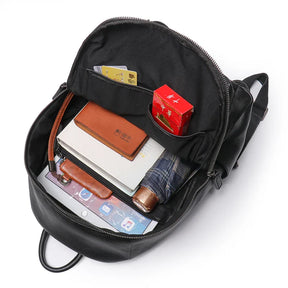LeathFocus Men’s Vintage Leather Backpack – Classic, Handmade, for School and Leisure