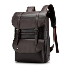 Vintage Genuine Leather Backpack for Laptop – Large Capacity, Waterproof, and Multifunctional for School and Travel