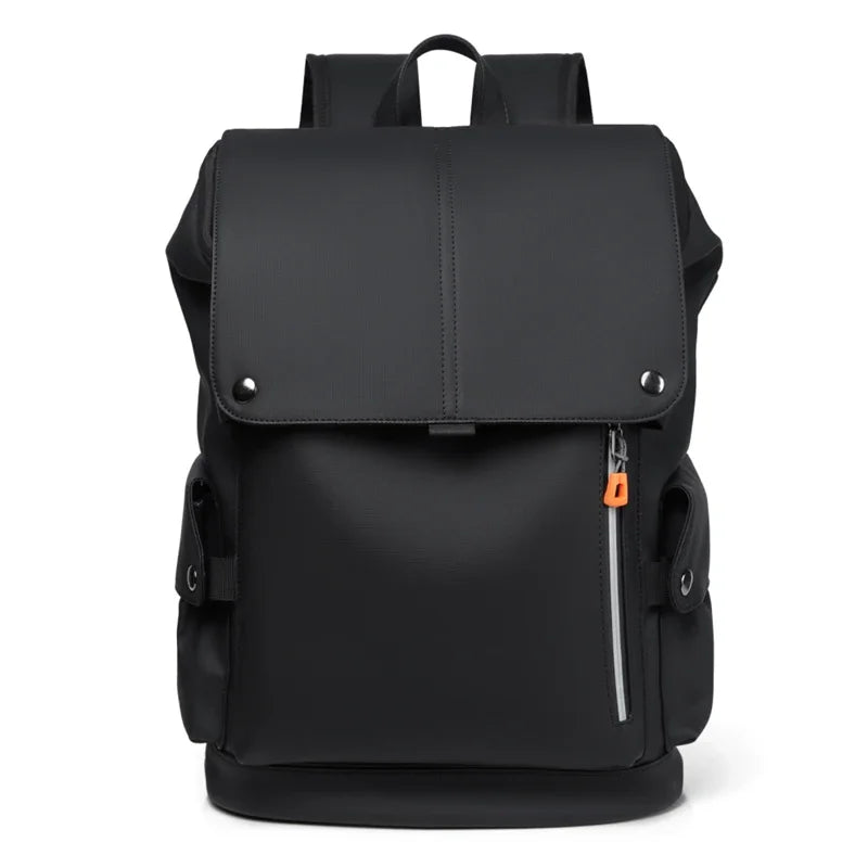 Men’s Waterproof PU Leather Backpack with USB Port – Large Capacity for Business, Laptop, and Urban Life