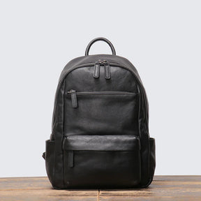 LeathFocus Men’s Vintage Leather Backpack – Classic, Handmade, for School and Leisure