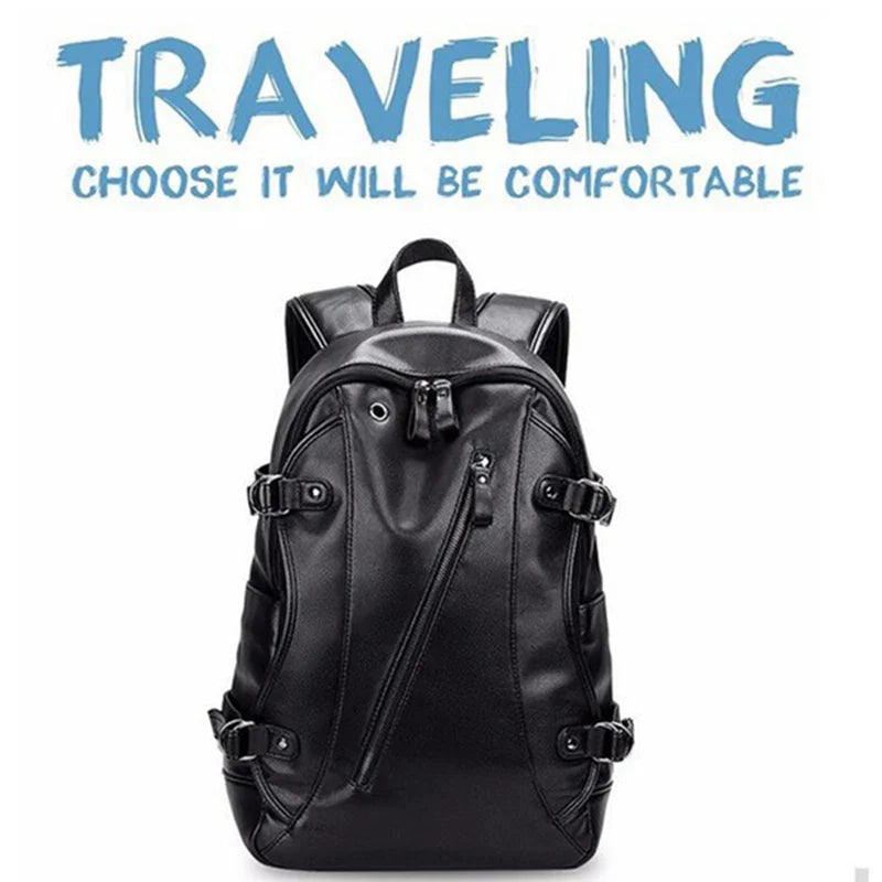 Waterproof Men's Backpack with USB Port – Large Capacity for Daily Use