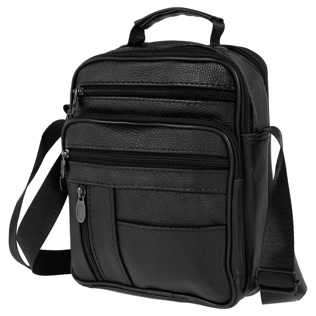 Men’s Leather Messenger Bag – Compact, Spacious, and Versatile for Business and Leisure