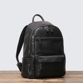 LeathFocus Men’s Vintage Leather Backpack – Classic, Handmade, for School and Leisure