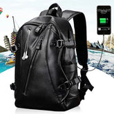 Waterproof Men's Backpack with USB Port – Large Capacity for Daily Use