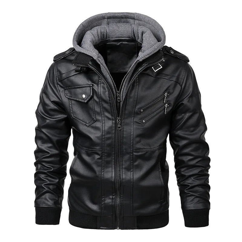 Men’s Genuine Leather Jacket – Classic & Rugged Biker Style | JaquetPro
