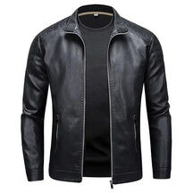 Men’s Blue Genuine Leather Jacket – Jack Premium | Modern Style & Minimal Design