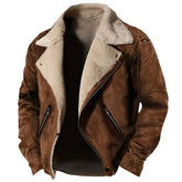 Men’s Winter Jacket with Faux Fur Lining – QuietMen Premium | Warmth & Elegance in Military Green