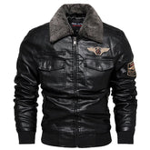 Strength and Style in a Genuine Leather Men's Jacket – Thompson Baker