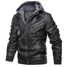 Men’s Genuine Leather Jacket – MotorJack Premium | Modern Biker Style in Black