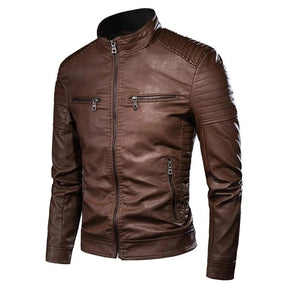 Men’s Vintage Genuine Leather Jacket – Premium Men | Classic Elegance & Tailored Details