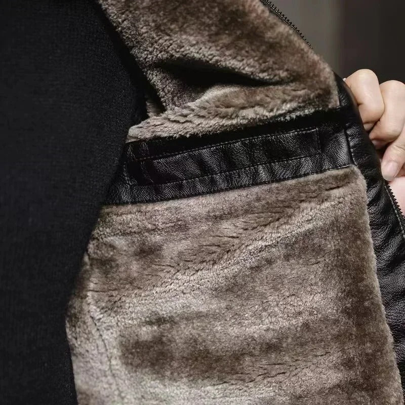 Style and Sophistication in a Genuine Leather Men's Jacket – Borghese