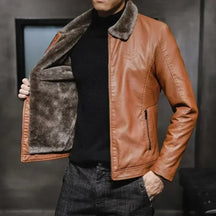 Style and Sophistication in a Genuine Leather Men's Jacket – Borghese