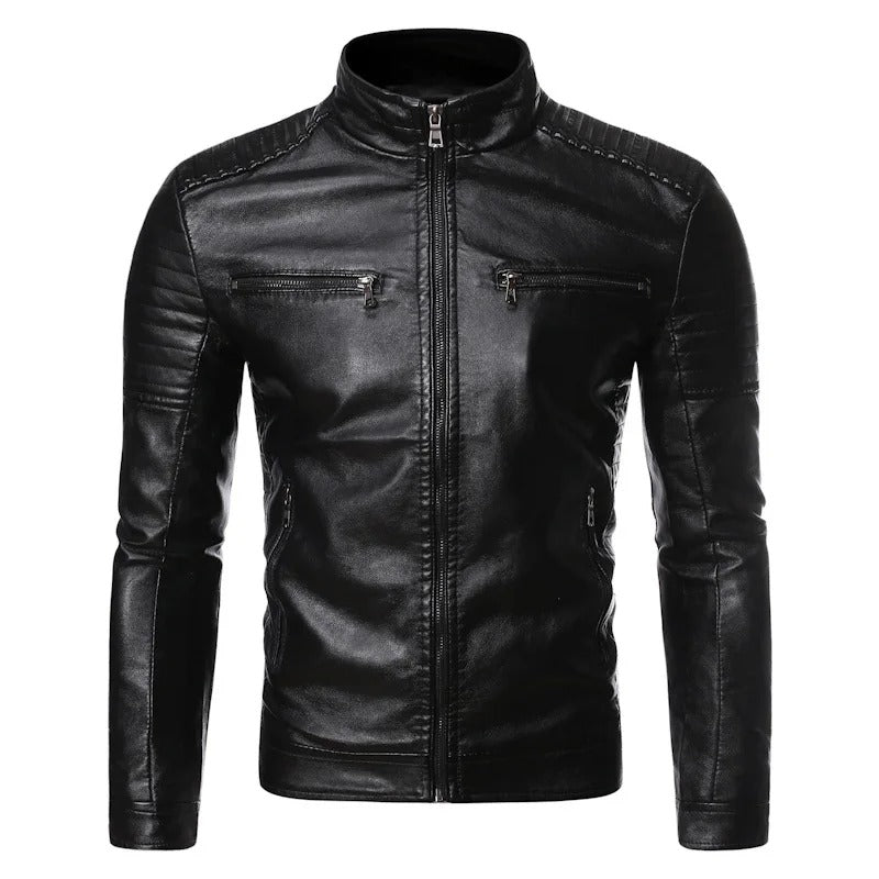 Men’s Vintage Genuine Leather Jacket – Premium Men | Classic Elegance & Tailored Details