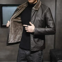 Style and Sophistication in a Genuine Leather Men's Jacket – Borghese