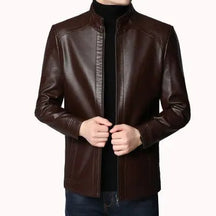 Giacca in Vera Pelle da Uomo – Valentino Dourado | Eleganza Classica in Marrone Scuro